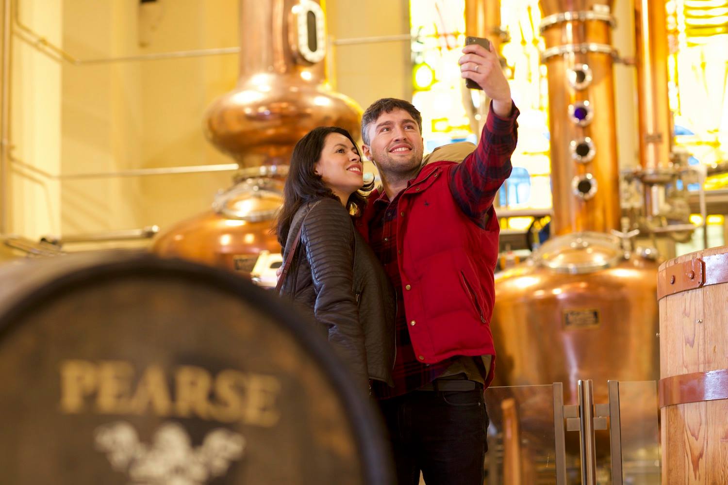 Pearse Lyons Distillery Pot still selfie