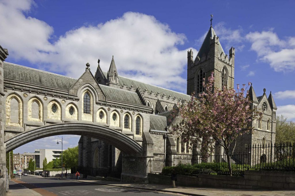Christ Church Cathedral Exterior and bridge Dublin